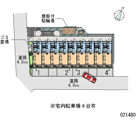 ★手数料０円★上尾市愛宕　月極駐車場（LP）